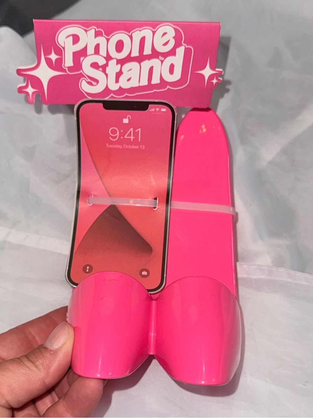 New Pink Heels Phone Stand